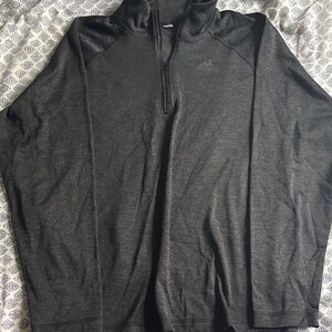 Adidas Men's Charcoal Zip-Up Sweater